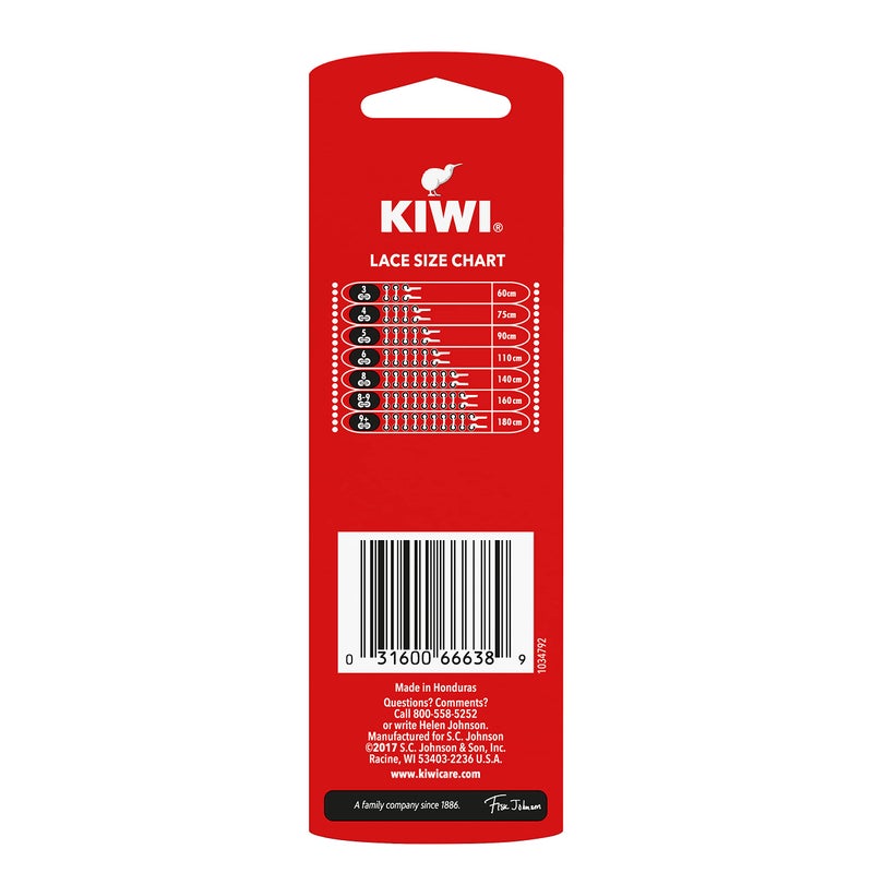 SC Johnson Kiwi Shoe laces, 45 in, athletic white, 1 ct - Image 2
